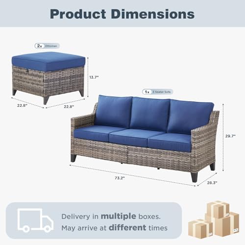 Luxury Outdoor High Back Couch - Image 2