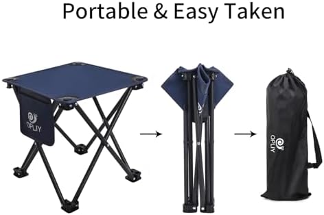 Opliy Camping Stool 2 Pack, 13.5 Inch Portable Folding Stool - Image 4