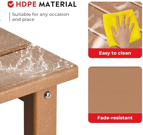 Square Outdoor Side Tables, Adirondack Patio Tables - Image 6