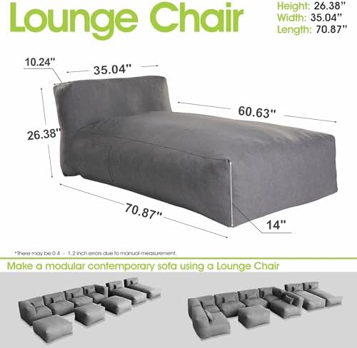 Outdoor Bean Bag Lounger Daybed Lazy Sofa Bed - Image 2