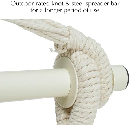 Hammock Chair Hanging Rope Swing - Image 5