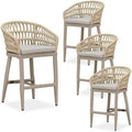 PURPLE LEAF 24" Bar Stools Set of 4 by PURPLELEAF
