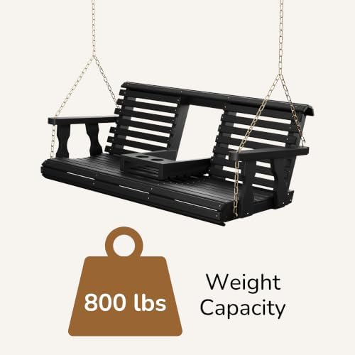 Porchgate Amish Heavy Duty Console Porch Swing - Image 6
