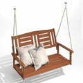 Furinno TIOMAN Porch Swing, 2-Seater Outdoor Hanging Wooden Swing by Furinno-FitsYourSpaceFitsYourBudget