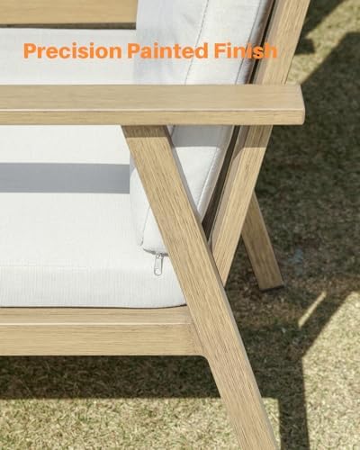 9 Pcs Aluminum Outdoor Dining Set, 8 Swivel Chairs & Rectangle Table - Image 6