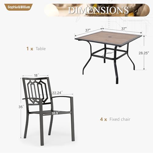 Sophia & William Patio Dining Set - Image 6