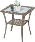 Handwoven Wicker Side Table by Belord
