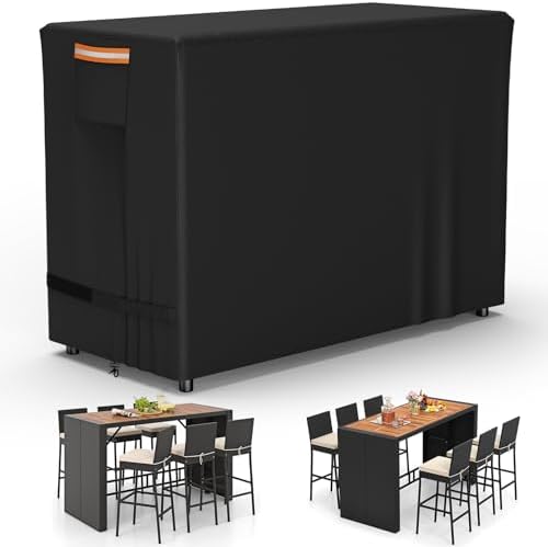 COSHNIBI Bar Height Patio Set Cover by COSHNIBI