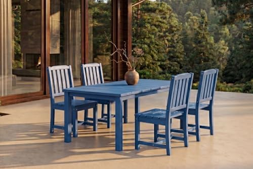 Perli™ 5-Piece Outdoor Dining Set, All-Weather HDPE Patio Furniture - Image 2