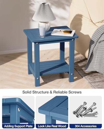 YEFU Outdoor Side Table for Patio, All Weather HIPS - Image 6