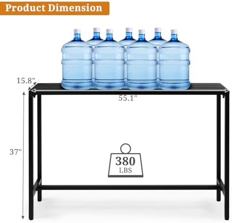 Vasitelan Outdoor Bar Table, Patio Console Pub Height - Image 3