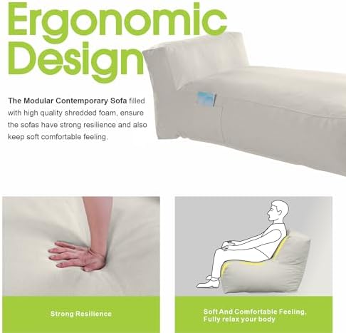 Outdoor Bean Bag Lounger Daybed Lazy Sofa Bed - Image 4