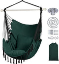 Hammock Chair Hanging Rope Swing Seat-Max 450lbs Capacity by SUNCREAT