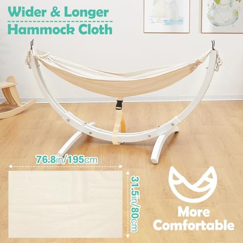 FUNLIO Wooden Hammock with Stand - Image 6
