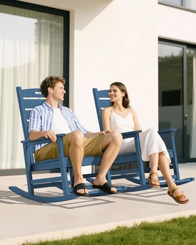 SERWALL Oversized Outdoor Rocking Chair - Image 2