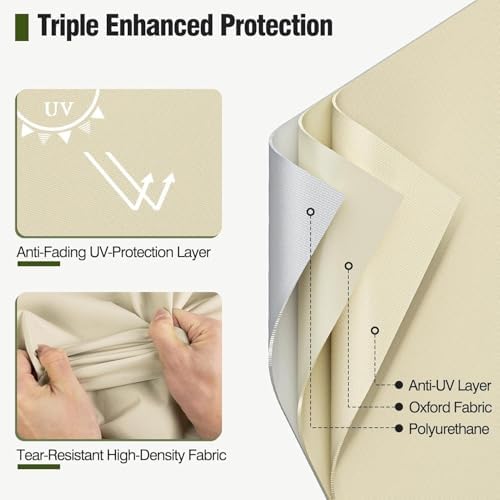 MR.COVER Outdoor Couch Cover Waterproof, Patio Furniture Covers - Image 3