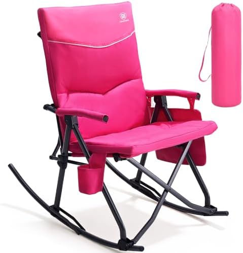 EVER ADVANCED Oversized Folding Rocking Camping Chair by EVERADVANCED