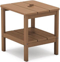 SERWALL 2-Tier HDPE Outdoor Side Table by SERWALL