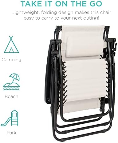 Best Choice Products Zero Gravity Chair Recliner w/ Canopy Shade - Image 6