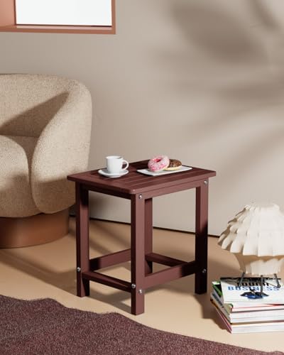 YEFU Outdoor Side Table Set of 2, All-Weather, Maintenance Free - Image 2