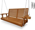 Fortune Candy Wooden Porch Swing, Cedar Tone, 4.5 FT Extra Large by FortuneCandy