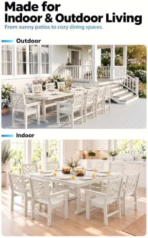 10 Piece HDPE Outdoor Dining Set - Image 5