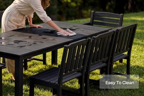 Perli™ 9-Piece Outdoor Dining Set, All-Weather HDPE Patio Furniture - Image 5