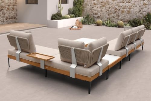 PURPLE LEAF 5 Pieces Patio Sofa Set by PURPLELEAF