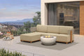 PURPLE LEAF Patio Furniture Set L-Shaped 4 PCS, 1 Ottoman, Coffee Lights by Unknown