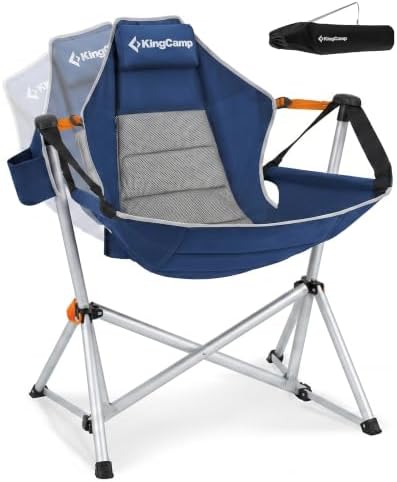 KingCamp Hammock Camping Chair, 10.3lbs Aluminum Lightweight Swing Chairs by KingCamp