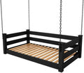 Amish Made Black Twin Bed Hanging Daybed Made in USA by EcommersifyInc