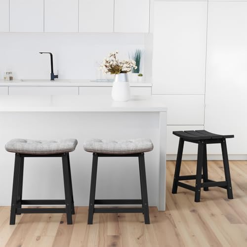 Ciokea 24" Outdoor Counter Height Bar Stools Set of 2 - Image 7