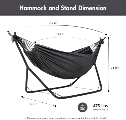 ANOW Heavy Duty Space Saving Hammock - Image 6