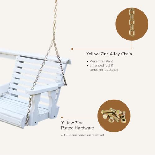 Porchgate Amish Heavy Duty Console Porch Swing - Image 4