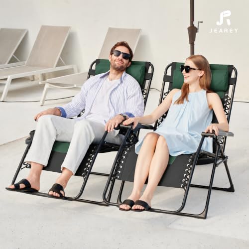 JEAREY Zero Gravity Chair, Oversized Padded Recliner - Image 2