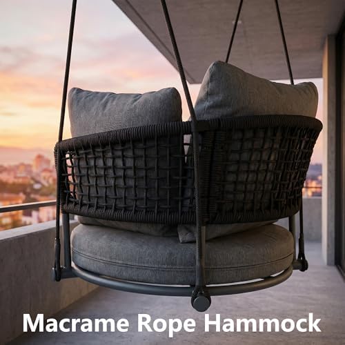 Swing Chair Outdoor, Single Hanging Porch Swing, Ceiling Hanging Chair - Image 3