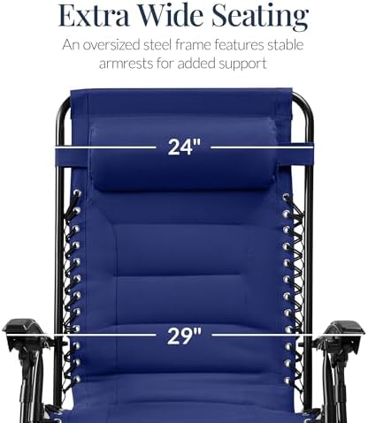 Best Choice Products Oversized Padded Zero Gravity Chair Recliner - Image 5