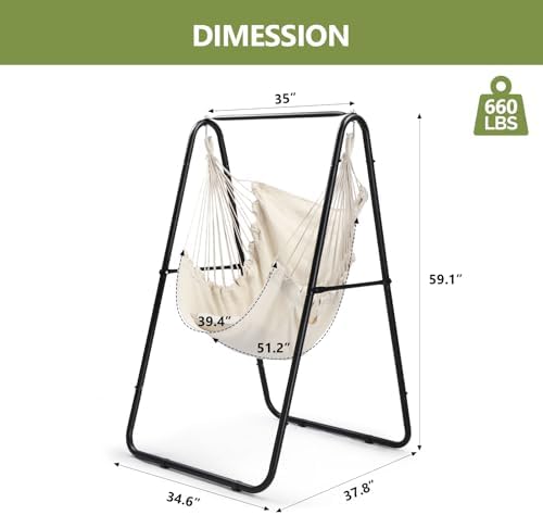 600LBS Heavy-Duty Hammock Chair - Image 7
