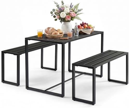 42" Outdoor Metal Patio Dining Set by Outvita