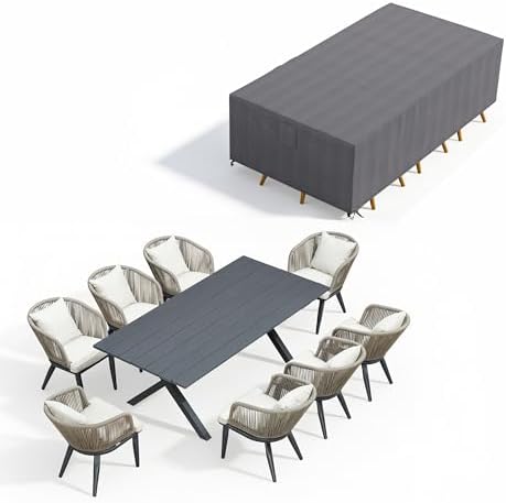 PURPLE LEAF 9 Pieces Dining Set by PURPLELEAF