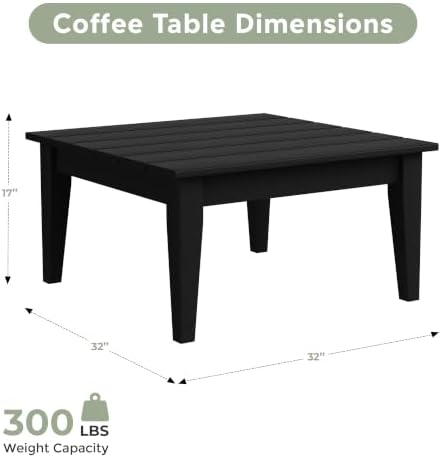 32 Inch Ashore Outdoor Coffee Table - Image 3
