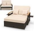 RELAX4LIFE Wicker Patio Outdoor Daybed by RELAX4LIFE