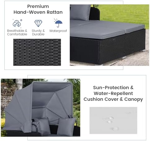 RELAX4LIFE Patio Outdoor Daybed - Image 5