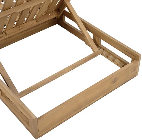 Christopher Knight Home Kayes Chaise Lounge Chair Outdoor, Acacia Wood Poolside - Image 7