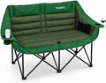 Oversized Double Camping Chair, Folding Loveseat Camping Couch by Youtanic