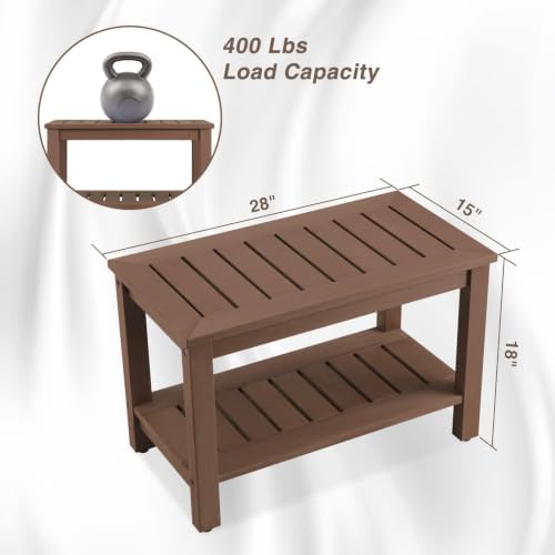 28" Poly Lumber Outdoor Patio Coffee Table - Image 2
