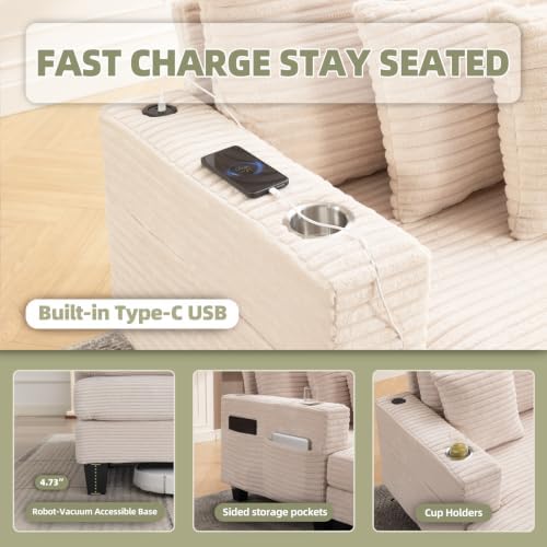 64" Comfy Oversized Lounge Chair Indoor - Image 6