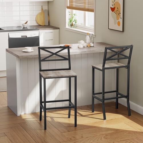 MAHANCRIS Bar Stools, Kitchen Breakfast Bar Chairs, Easy Assembly, - Image 6