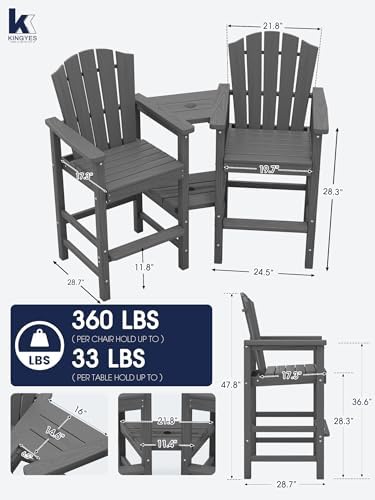 Tall Adirondack Chairs Set of 4 - Image 4