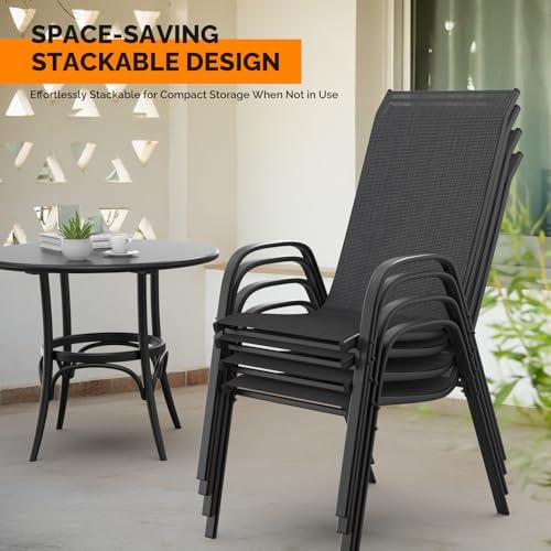 VINGLI Patio Chairs Set of 8 - Image 6